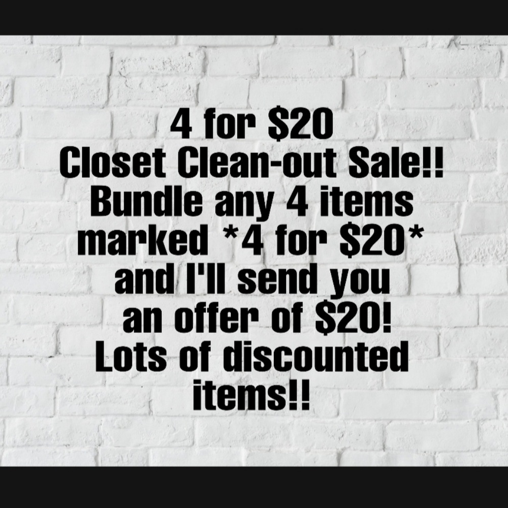 💥OVER 200 ITEMS MARKED 4 FOR $20!!💥